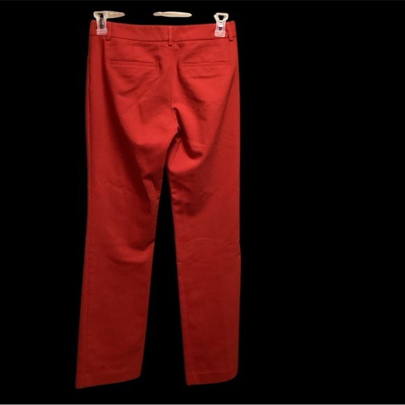 EXPRESS EDITOR RED SLACKS SIZE 4 WITH 32” INSEAM GENTLY WORN - Picture 2 of 3
